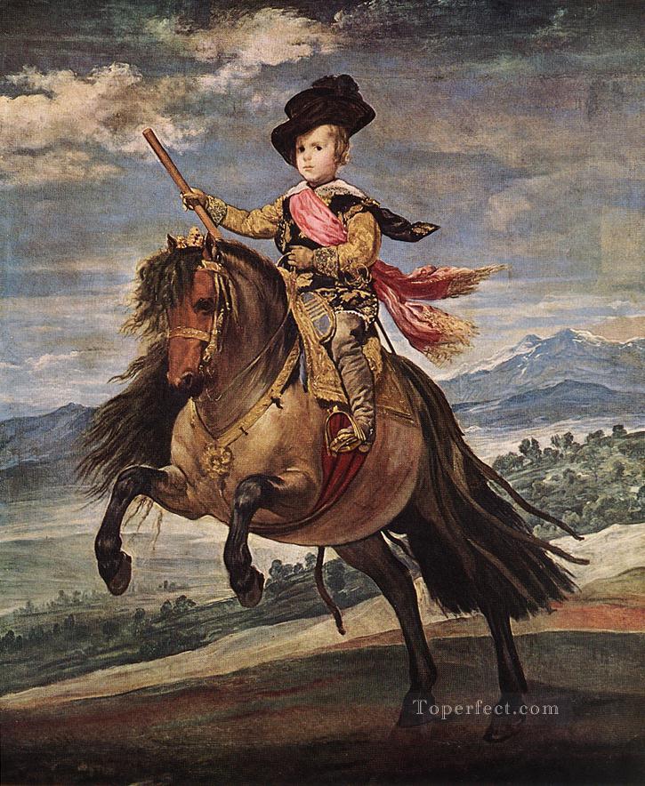 Prinz Baltasar Carlos zu Pferd Porträt Diego Velázquez Ölgemälde